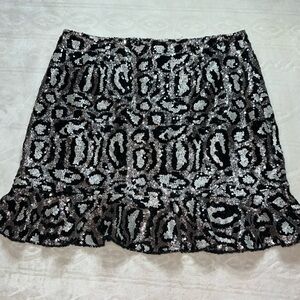 Lulus cheetah‎ print sequin mini skirt